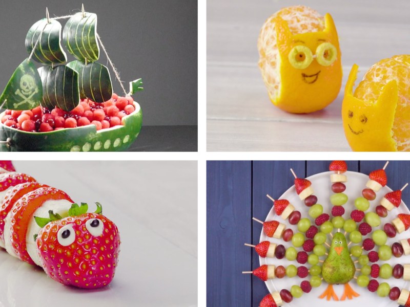24 idées pour une belle assiette de fruits | Repas pour les enfants | Fruits