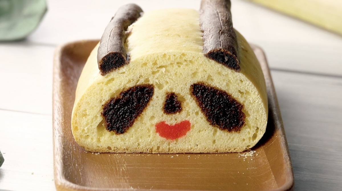 pain blanc en forme de panda