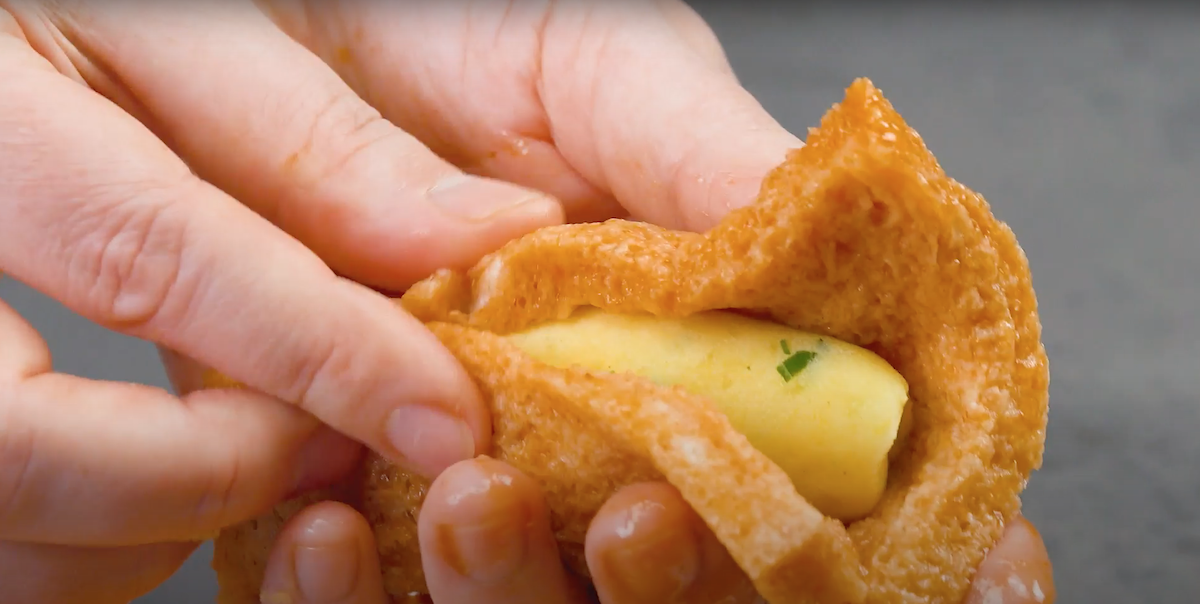 mettre le pain autour les croquettes