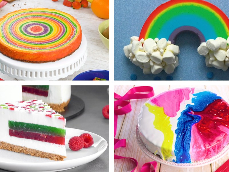 8 recettes de gâteaux colorés qui mettent vraiment de bonne humeur