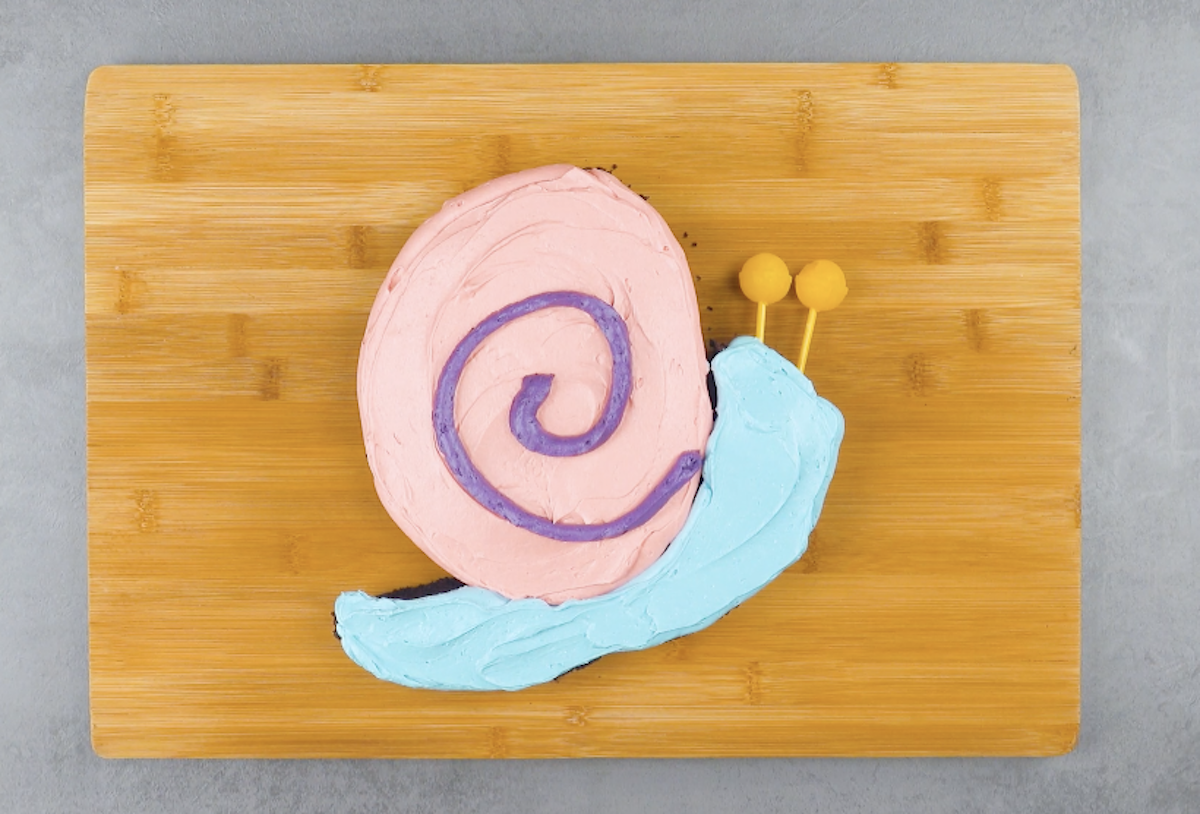 gâteau en forme d'escargot